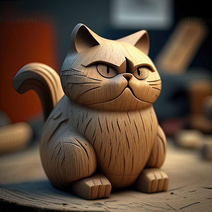 3D model Simon the cat famous animal (STL)